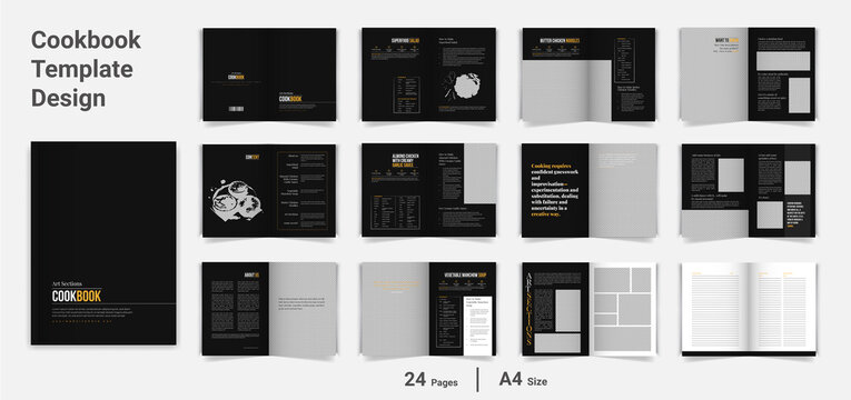 cookbook booklet design template cookbook layout recipe book design