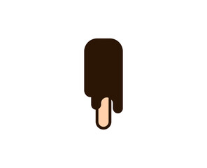 Icecream flat icon. Single high quality outline symbol for web design or mobile app.  Holidays thin line signs for design logo, visit card, etc. Outline pictogram EPS10