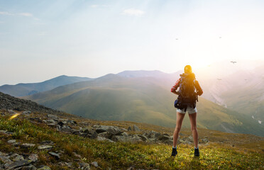 Young traveler exploring the world concept