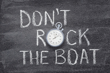 do not rock the boat watch