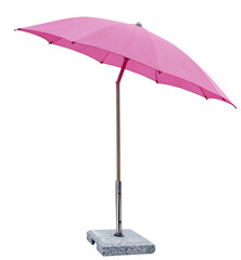 parasol rose, fond blanc