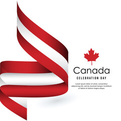 Happy independence day of canada. template, background. Vector illustration