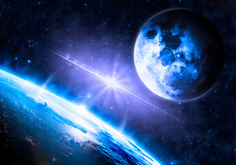Obraz na płótnie Canvas Earth - Elements of this Image Furnished by NASA