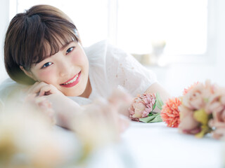 女性のポートレート　美容イメージ