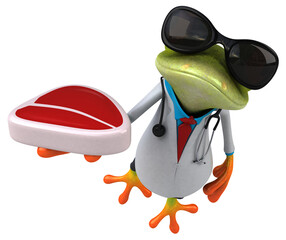 Frog doctor - 3D Illustration