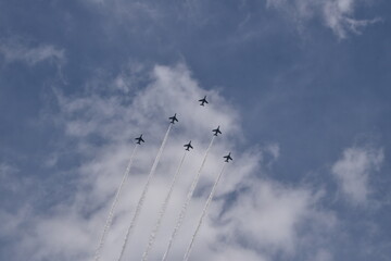 The plane in the sky, Tokyo