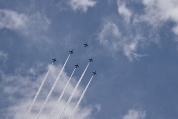 The plane in the sky, Tokyo