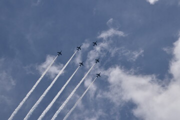 The plane in the sky, Tokyo