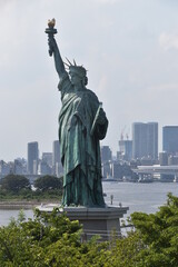 The view of Daiba City in Tokyo