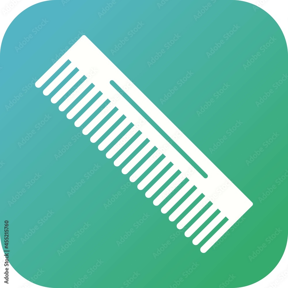 Canvas Prints unique comb vector glyph icon