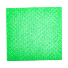Fototapeta premium Clean sponge rag on isolated white background. Household cleaning cloth.
