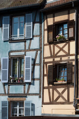 retail of medieval architecture in Colmar - France