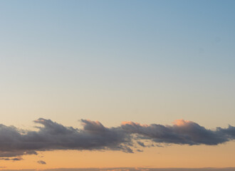 natural phenomenon the movement of clouds at sunset