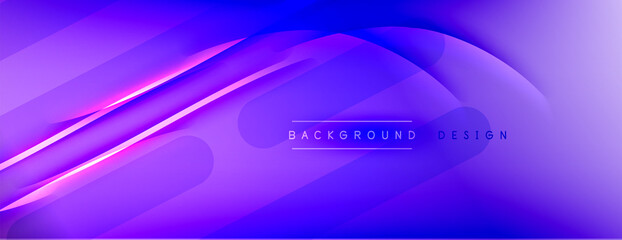 Abstract background - lines composition created with lights and shadows. Technology or business digital template. Trendy simple fluid color gradient abstract background with dynamic