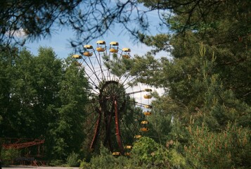 Pripyat amusement park.
The Ferris Wheel.