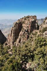 Fototapeta na wymiar The canyon of Asir region, the view from the viewpoint, Saudi Arabia