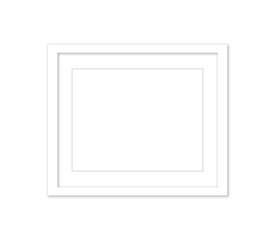 Fototapeta premium Frame Template White Background