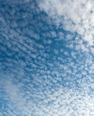 Beautiful white clouds against the blue sky.