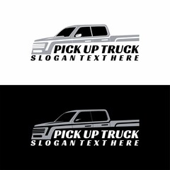 pick up truck logo design vector © THE LASTMINI
