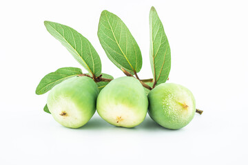 Jelly fruit on white background