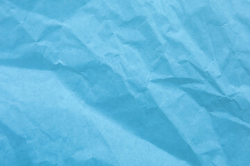 Blue paper with wrinkles texture