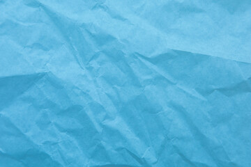 Obraz premium Blue paper with wrinkles texture