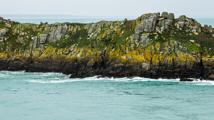 Sea cliff, Pointe du Grouin, Cancale, Brittany, France