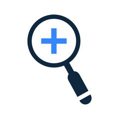 Fototapeta premium In, zoom, magnify icon. Simple editable vector design isolated on a white background.