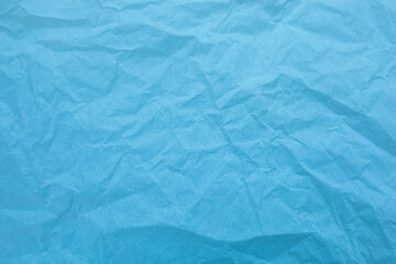 Blue paper with wrinkles texture