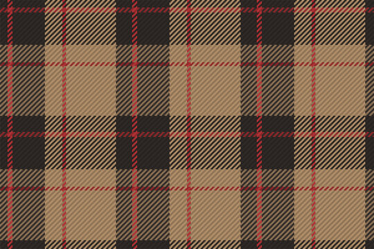 Tartan plaid pattern seamless vector background. Check plaid for flannel shirt, blanket, throw, or other modern textile