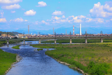 Fototapeta premium bridge over river