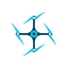 Drone icon isolated on white background 
