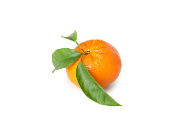 Fresh tasty mandarin isolated on white background