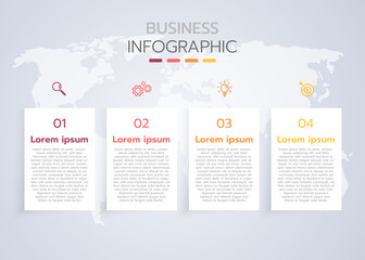 infographic template have step or option.vector illustration style design for business,class or shop online,presentation,element.