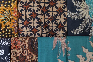 seamless pattern batik with elements