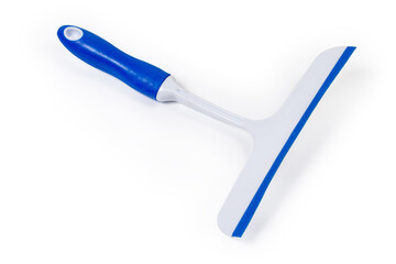 Domestic scraper for cleaning aquarium lies working part up