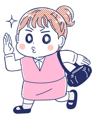 出勤する女性社員