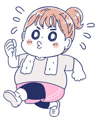 ダイエットするかわいい女性