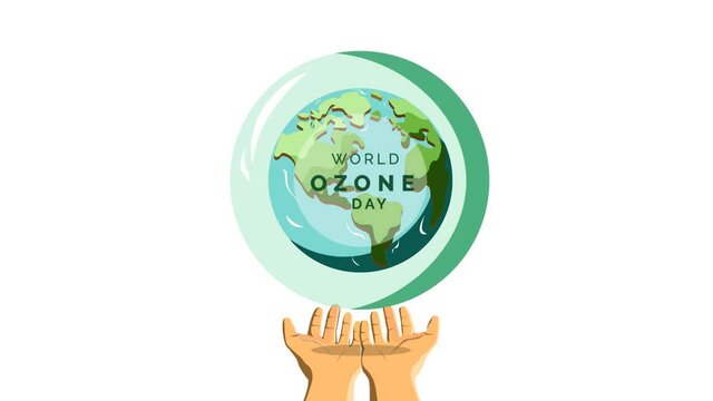 Animation Illustration World Ozone Day, Illustration vector for theme nature and for world ozone day