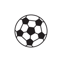 Soccer ball icon design illustration template
