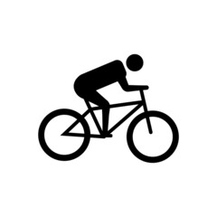 Cycling icon design illustration template