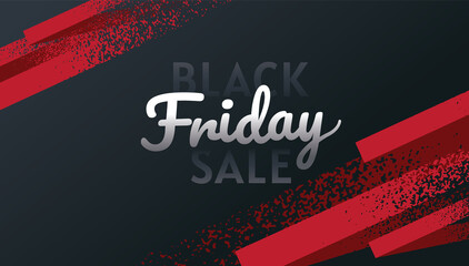Black Friday, sale, banner design template, gold & Black color, abstract background, vector.