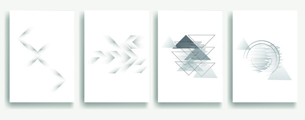 Modern minimal posters . Vector design composition with various geometric shapes . Abstract contemporary art . Neo modernism .