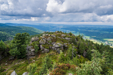 Jizera mountain in Czech republic during summer