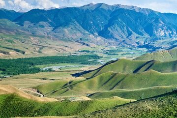 The beautiful scenic of Qiongkushitai in YIli city Xinjiang uygur autonomous region, China.