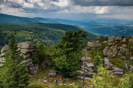 Jizera mountain in Czech republic during summer