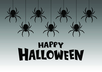 Halloween background. Vector illustration. Follow other spiders patterns in my collection.