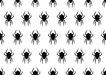 Spiders background. Seamless vector illustration.
