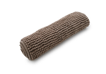 Roll carpet on isolated white background