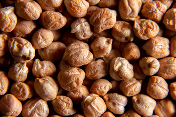 Chickpea background. Texture. Selective focus.
